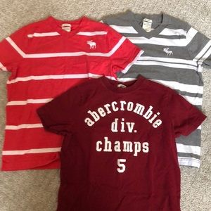 Abercrombie kids 3pc muscle tee